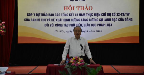 Phổ biến, giáo dục pháp luật phải là nhiệm vụ của cả hệ thống chính trị