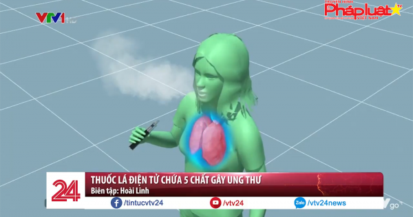 Hơi thuốc lá điện tử có hương liệu làm chết tế bào phổi