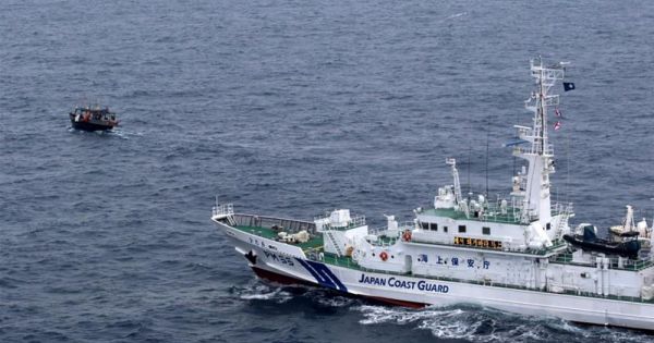 Tàu cá Triều Tiên chìm vì va chạm tàu tuần tra Nhật Bản