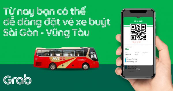 Grab thử nghiệm dịch vụ đặt vé xe buýt