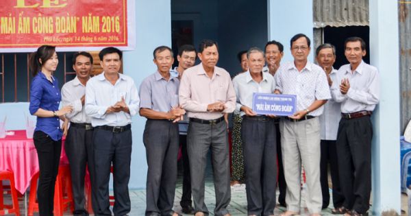 Hơn 1,7 tỉ đồng chăm lo nhà ở cho công đoàn viên