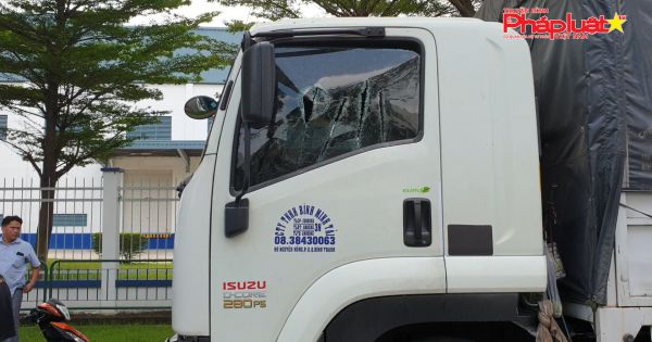 Cầm kiếm chém nát kính ô tô tải vì bấm còi