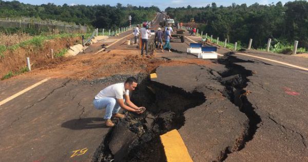 Tháo dỡ, làm lại tuyến đường 250 tỉ đồng chưa nghiệm thu đã hỏng