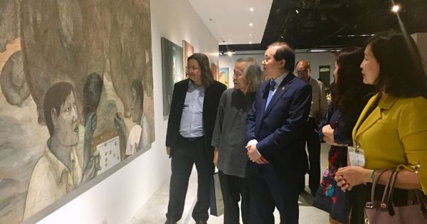 Triển lãm tranh của các nghệ sĩ trẻ ra mắt tại Hà Nội