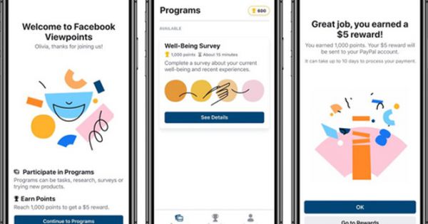 Facebook trả tiền cho người làm khảo sát