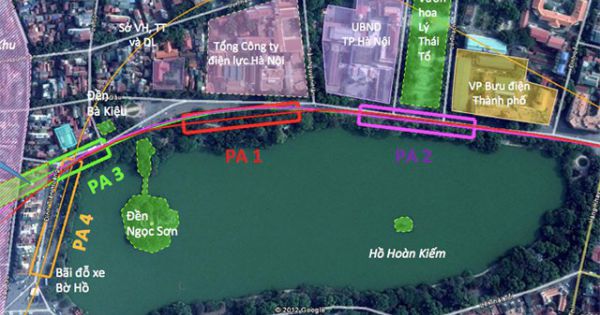 Hà Nội dự kiến vay 30.572 tỷ đồng làm tuyến đường sắt qua Hồ Gươm