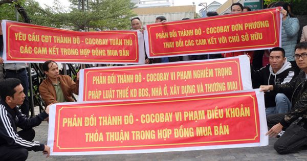 Người mua condotel Cocobay Đà Nẵng bao vây trụ sở chủ đầu tư đòi quyền lợi