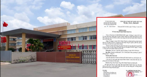 TP.HCM sẽ thanh tra toàn diện công tác quản lý đất đai, trật tự xây dựng ở huyện Bình Chánh