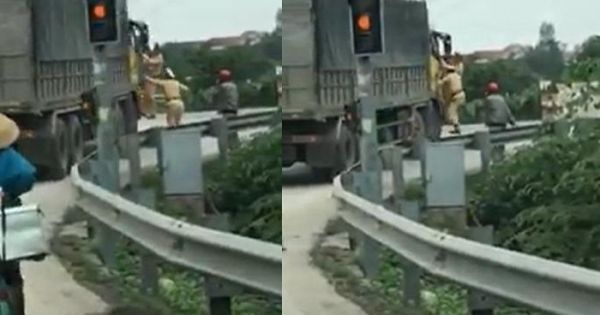 Vụ 2 CSGT bám cửa xe tải: Tài xế bị điều tra về hành vi chống người thi hành công vụ