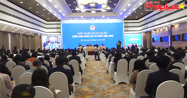 Hội nghị trự tuyến toàn Quốc triển khai công tác tư pháp 2020