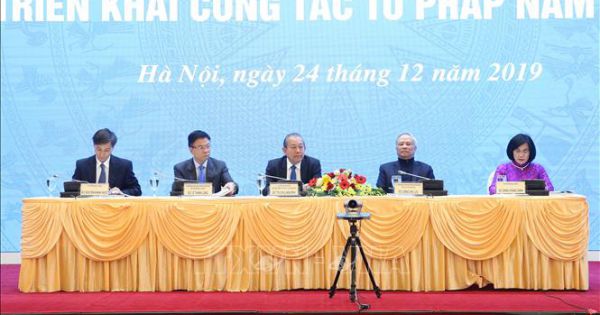 Khai mạc Hội nghị toàn quốc triển khai công tác tư pháp năm 2020