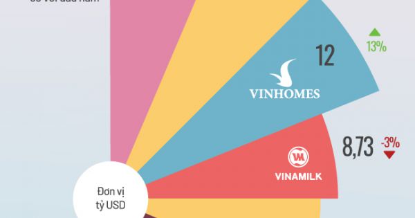 Các doanh nghiệp vốn hóa lớn nhất sàn chứng khoán Việt