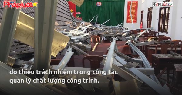 Kiểm điểm cá nhân liên quan vụ sập mái hội trường ở Hậu Giang