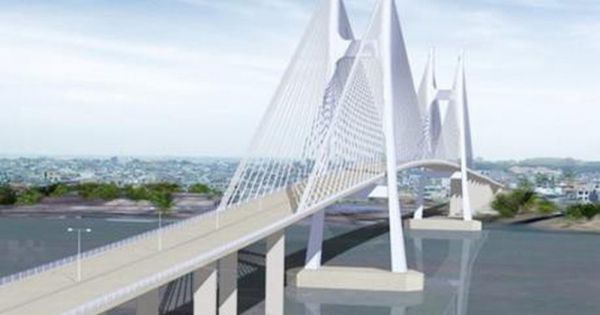 Bộ trưởng Bộ Giao thông Vận tải kiểm tra tiến độ cầu Cửa Hội bắc qua sông Lam nối Nghệ An - Hà Tĩnh