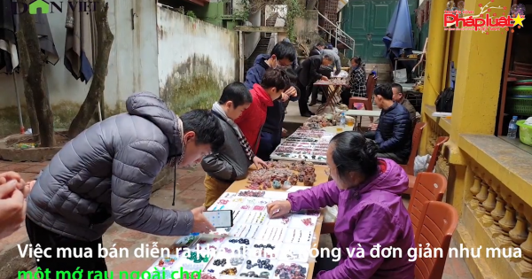 Khám phá phiên chợ đá quý triệu đô giữa lòng Hà Nội