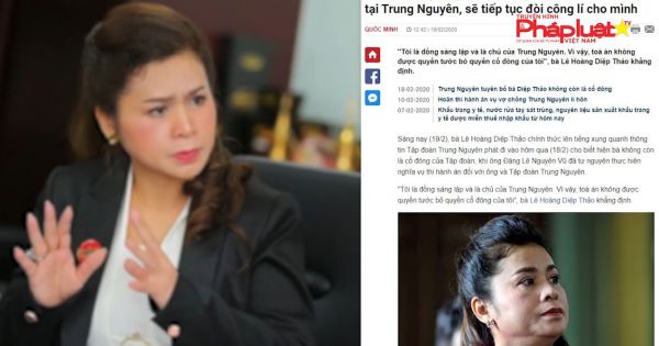 Vụ ly hôn nghìn tỷ của vợ chồng chủ Trung Nguyên: Bà Thảo khẳng định vẫn còn là cổ đông sáng lập