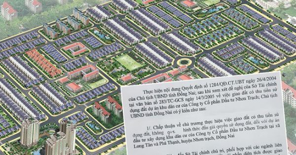 Bộ Công an điều tra một dự án do Công ty CPĐT Nhơn Trạch làm chủ đầu tư