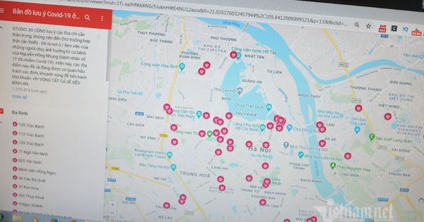 Thận trọng với bản đồ tự tạo về nghi nhiễm Covid-19 ở Hà Nội