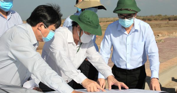 Lãnh đạo Bạc Liêu kiểm tra tiến độ xây dựng Khu nông nghiệp ứng dụng công nghệ cao phát triển tôm