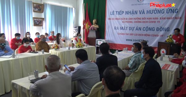 Chung tay đẩy lùi dịch bệnh COVID-19 và hỗ trợ nhân dân bị ảnh hưởng do hạn hán, xâm nhập mặn