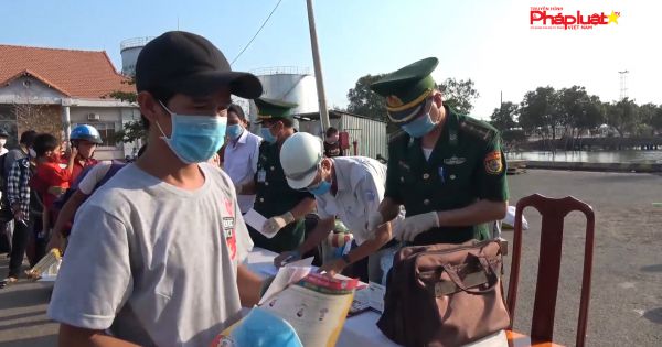 Tuyên truyền phòng chống dịch Covid-19 tại cảng Bến Đầm - Côn Đảo, TP. Vũng Tàu