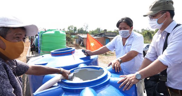 20 triệu lít nước ngọt đến với người dân vùng hạn, mặn