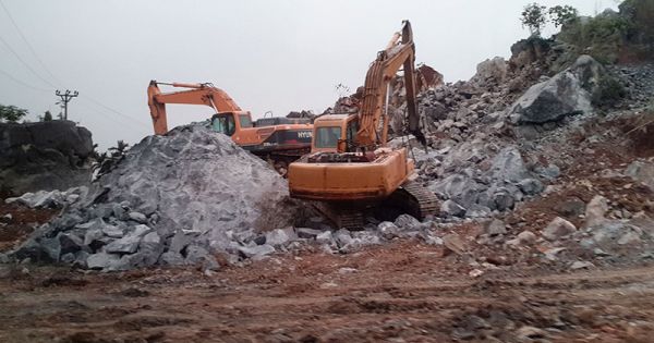 Hải Phòng: Khai thác đá trái phép tại nơi khoanh vùng di tích Bạch Đằng