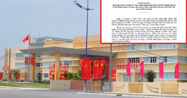 Kết luận thanh tra dự án Khu sinh thái văn hóa hồ Vĩnh Lộc