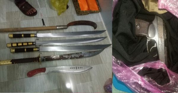 Phú Quốc: Bắt quả tang ổ đánh bạc tàng trữ nhiều súng và hung khí