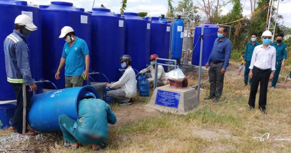 Thêm một điểm cấp nước ngọt miễn phí ở tỉnh Cà Mau