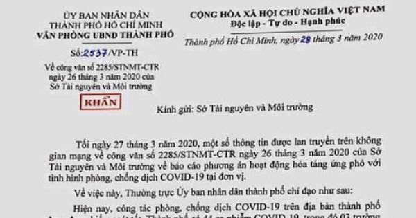 TP.HCM kỷ luật Phó giám đốc sở ký văn bản gây hoang mang dư luận