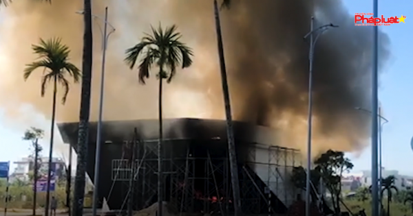 Cháy club Phương Đông khi đang thi công tại Quảng Ngãi