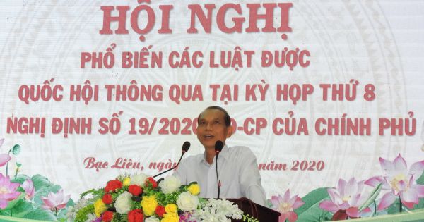 Bạc Liêu phổ biến các Luật, Nghị định được Kỳ họp thứ 8, Quốc hội khóa XIV thông qua