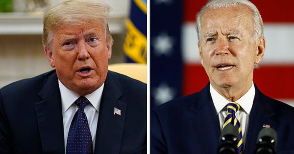 Tỉ lệ ủng hộ ứng viên Biden dẫn trước Trump ở 6 bang quan trọng