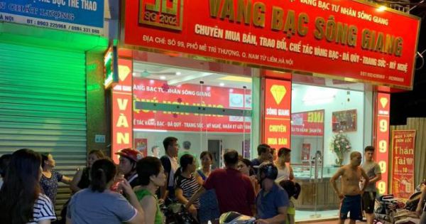 Trích xuất camera, làm rõ vụ tiệm vàng ở Hà Nội bị cướp trong đêm