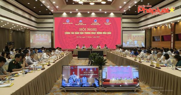 Hội nghị trực tuyến “Công tác dân vận trong hoạt động hòa giải” năm 2020