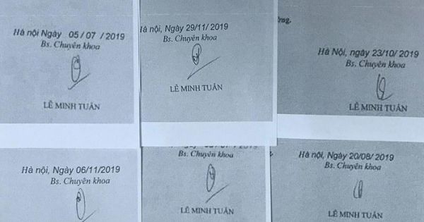 Giả mạo chữ ký trong vụ việc trăm phiếu siêu âm giống nhau