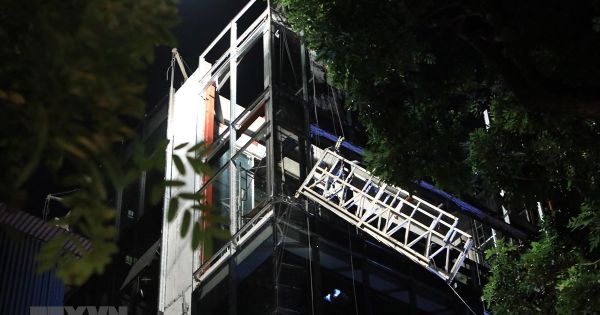 Hà Nội: Điều tra nguyên nhân vụ sập giàn giáo tại phố Nguyễn Công Trứ