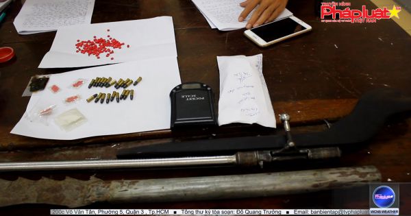 Nghệ An: Bắt nhóm đối tượng tàng trữ trái phép ma túy và hung khí tượng tàng trữ trái phép ma túy và hung khí