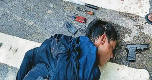 Tên trộm xe máy rút súng bắn trả người taruy đuổi ở Bình Dương