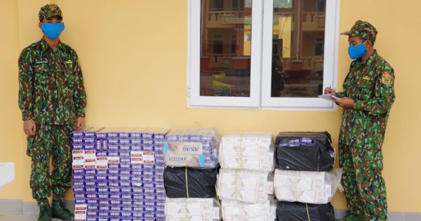 Ngăn cản sự truy đuổi của lực lượng BĐBP, các đối tượng buôn lậu đã rải đinh