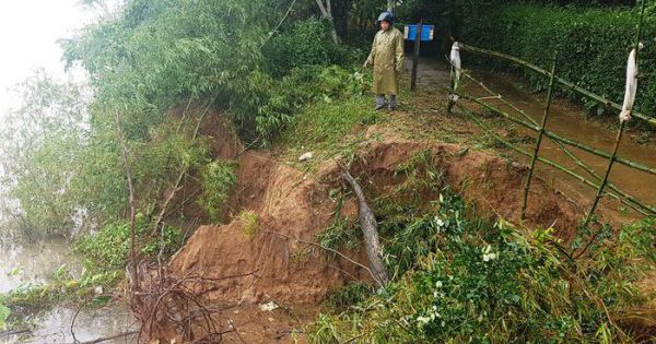 Nỗi lo sạt lở bờ sông mùa mưa lũ tại huyện Triệu Phong tỉnh Quảng Trị