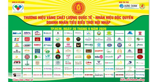 Lễ công bố kết quả chương trình khảo sát và cấp chứng nhận thương hiệu vàng chất lượng quốc tế - nhãn hiệu độc quyền – doanh nhân tiêu biểu thời hội nhập 2020