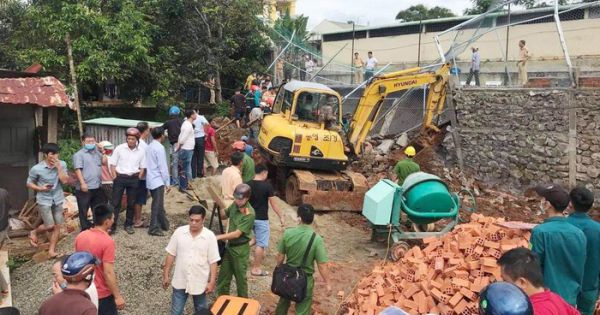 Sập bờ kè của Phòng CSGT một công nhân tử vong