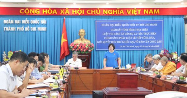 TPHCM giám sát thực hiện Luật Thi hành án dân sự