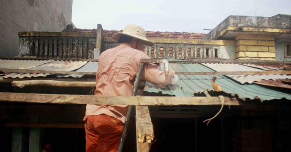 9 người bị thương, hàng chục hecta đất canh tác bị thiệt hại sau bão số 6 ở Quảng Ngãi