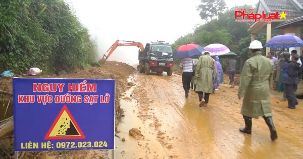 Quảng Ngãi sạt lở núi nghiêm trọng tại các huyện miền núi