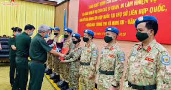Thêm 3 sỹ quan quân đội đi làm nhiệm vụ gìn giữ hòa bình Liên hợp quốc