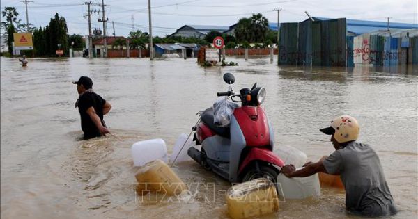 39 người bị tử vong do lũ lụt tại Campuchia