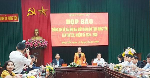 Đại hội đại biểu Đảng bộ tỉnh Hưng Yên sẽ diễn ra từ ngày 24 - 26/10